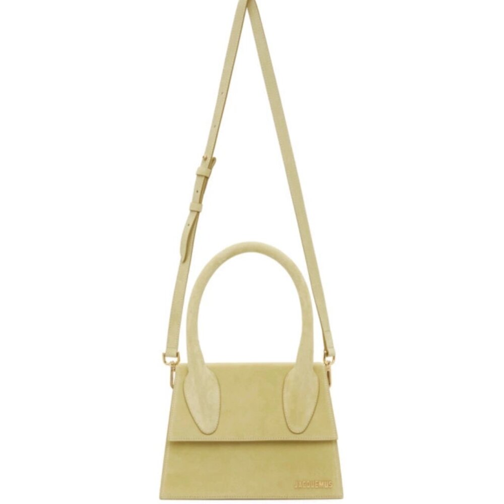 Jacquemus “Le Grand Chiquito” Suede Top Handle Bag in light green - Picture 15 of 16
